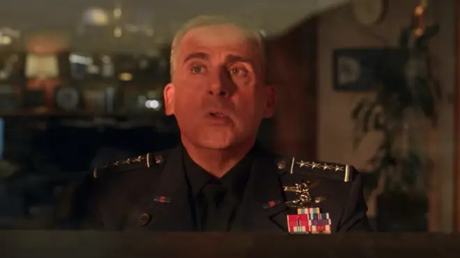 Steve Carell in the trailer for Netflix's Space Force
