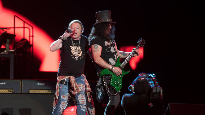 Guns N' Roses Slash and Axl Rose perform at the Vive Latino 2020 festival
