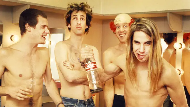 Red Hot Chili Peppers in 1988: Anthony Kiedis, Flea, Hillel Slovak, Jack Irons