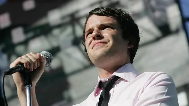 Brandon Flowers imagines a life as a rock star instead of working the casinos at the KROQ "Weenie Roast" Concert 2004