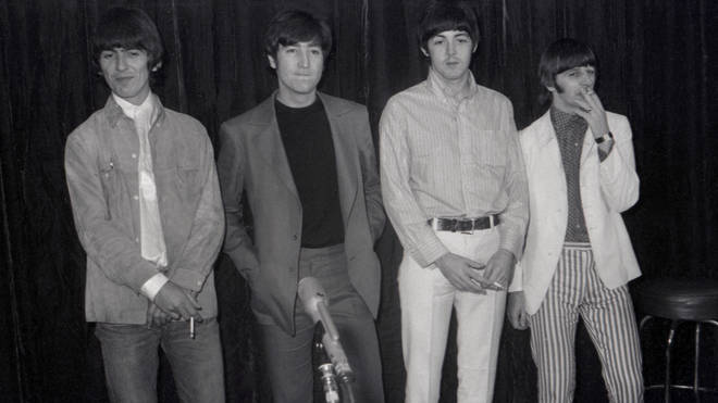 Bored Beatles meet the press in Los Angeles, August 1966.