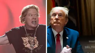 Guns N' Roses Axl Rose and US President Donald Trump