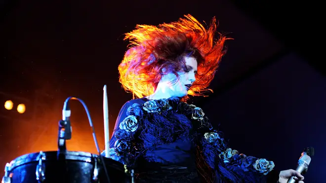 Florence Welch performs on stage during the Adelaide leg of Laneway Festival at Fowler's Live on February 5, 2010