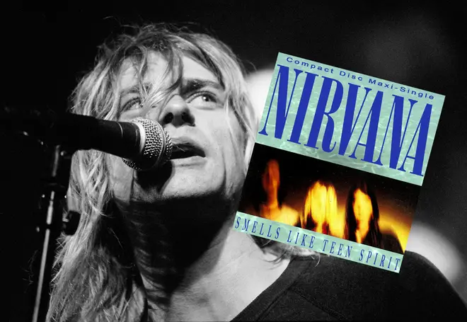 Kurt Cobain performing with Nirvana in Amsterdam, 25 Noveber 1991
