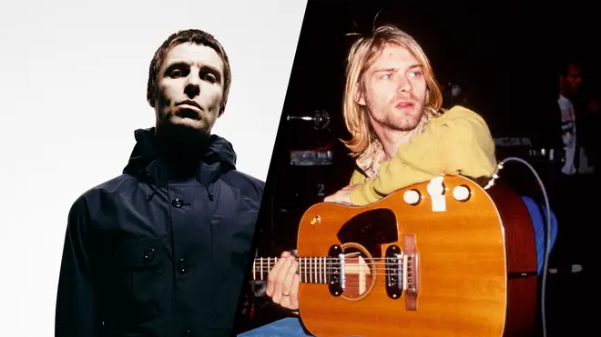 Liam Gallagher and late Nirvana frontman Kurt Cobain