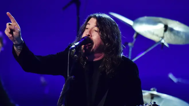 Foo Fighters&squot; Dave Grohl performs at the 62nd Annual GRAMMY Awards  "Let&squot;s Go Crazy" The GRAMMY Salute To Prince