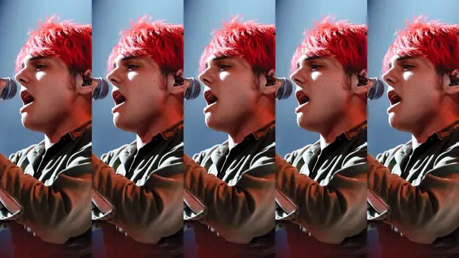 Gerard Way of My Chemical Romance performing live in 2011