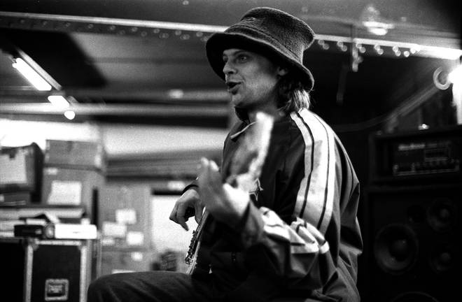 Mani of The Stone Roses rehearsing in Manchester in 1994