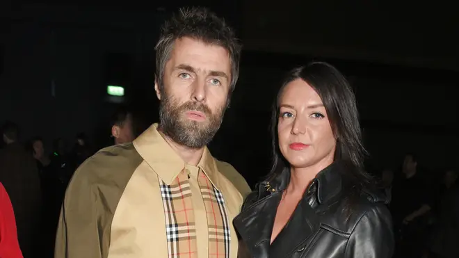 Liam Gallagher and Debbie Gwyther at the Burberry February 2018 Show