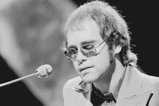 Elton John performing in Top of The Pops in 1972