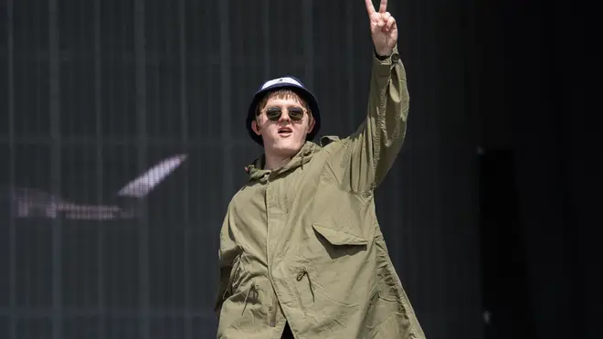 Lewis Capaldi takes to the Other Stage at Glastonbury in full "Parka Monkey" attire, 29 June 2019