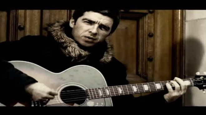 Noel Gallagher in the video for Little By Little by Oasis