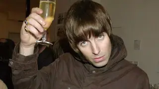 Liam Gallagher, enjoying a drink in 2001