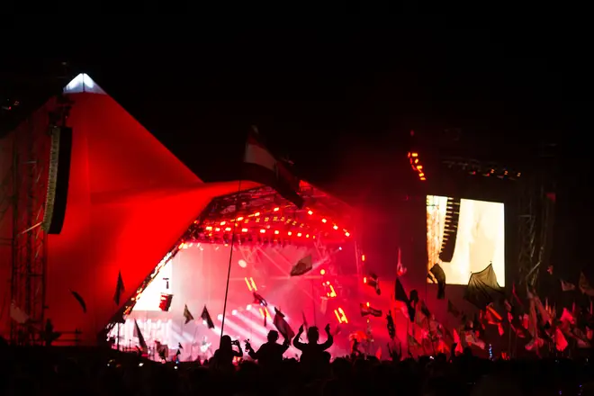 The Pyramid Stage at Glastonbury Festival 2017