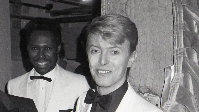 Nile Rodgers and David Bowie in 1983