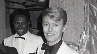 Nile Rogers and David Bowie in 1983