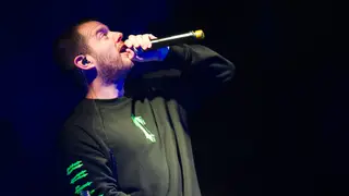 Mike Skinner of The Streets performing live in 2019