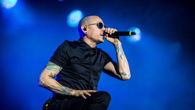 Linkin Park's Chester Bennington performs in June 2017