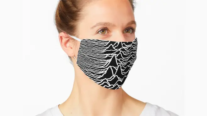 Unknown Pleasures face mask