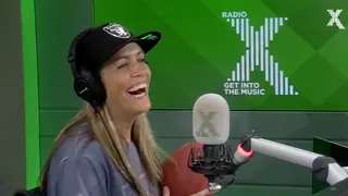 Pippa Taylor goes American on The Chris Moyles Show