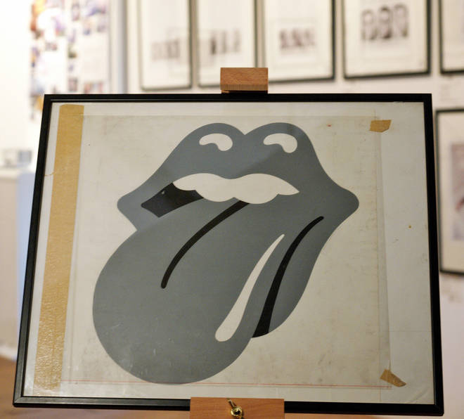 The Iconic Rolling Stones 'Tongue' logo, original artwork created by John Pasche in the early 1970s.