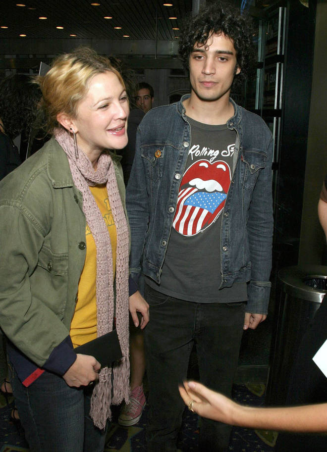 Fabs Moretti of The Strokes rocks a Stone t-shirt as he attends the premiere of Lost In Translation with Drew Barrymoe in 2003