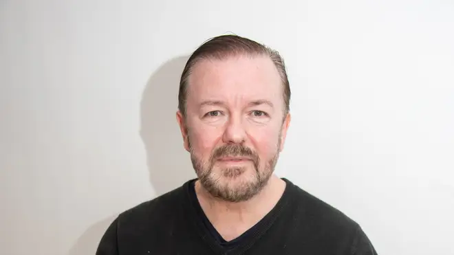 Ricky Gervais at an After Life press conference in 2020