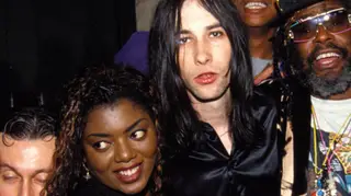Denise Johnson with Bobby Gillespie in 1994