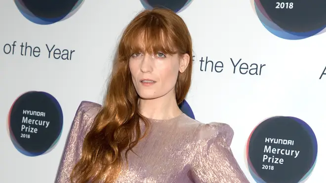 Florence Welch at the Hyundai Mercury Prize ceremony 2018