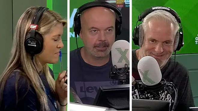 Pippa Taylor, Dominic Byrne and Chris Moyles play Politician or Notitician on The Chris Moyles Show