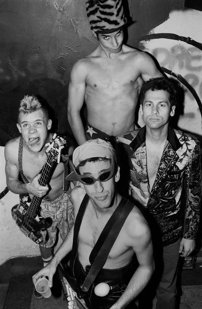 Red Hot Chili Peppers' Feal, Anthony Kiedis, Hillel Slovak and Cliff Martinez