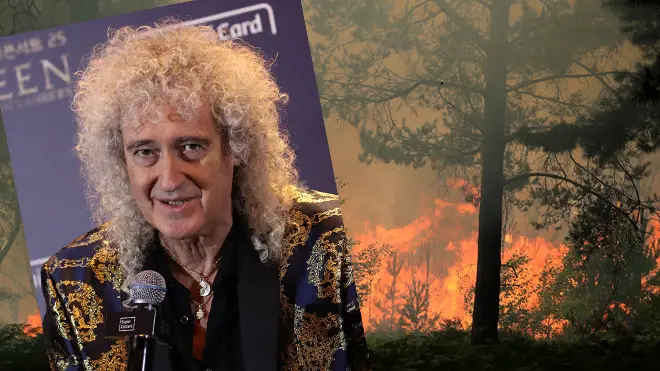 Brian May and the Surrey wildfires