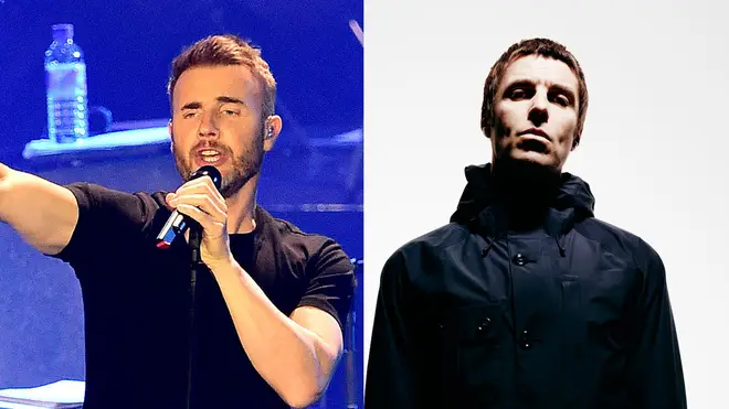 Gary Barlow and Liam Gallagher