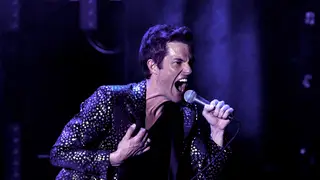 The Killers' Brandon Flowers in 2019 at the iHeartRadio ALTer Ego – show