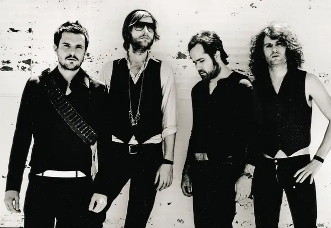 The Killers in 2006: Brandon Flowers, Mark Stoermer, Ronnie Vannucci Jr and Dave Keuning