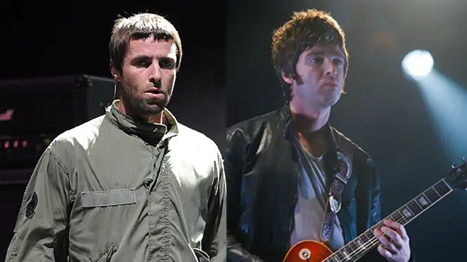 Liam Gallagher at Benicassim 2009; Noel Gallagher at Melt! Festival 2009