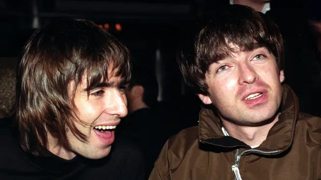 Liam and Noel Gallagher in 1996