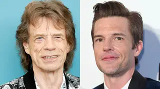Mick Jagger and Brandon Flowers in 2019