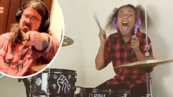 Foo Fighters' Dave Grohl finally completes drum-off with Nandi Bushell