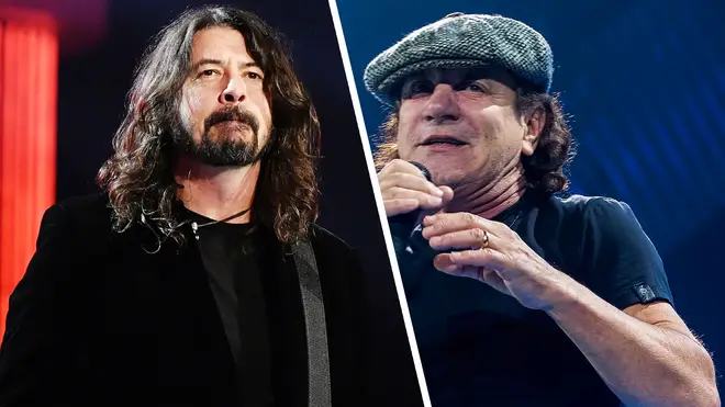 Foo Fighters' Dave Grohl and AC/DC's Brian Johnson