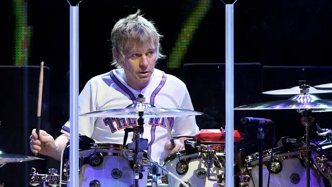 Zak Starkey drumming with The Who in Las Vegas, July 2017