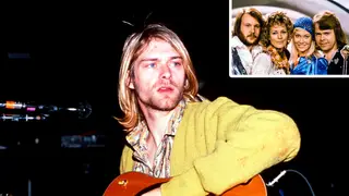Kurt Cobain and Abba inset