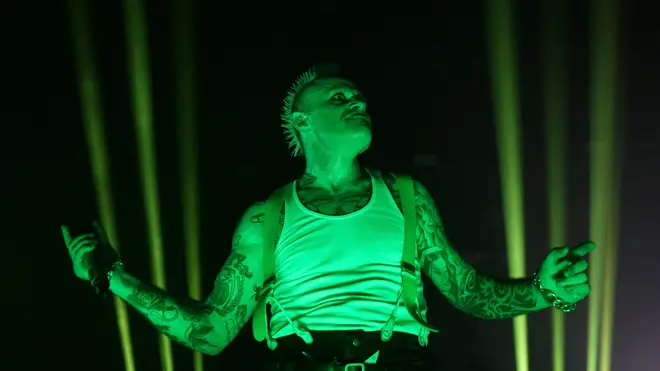 The Prodigy's Keith Flint plays at O2 Academy Brixton in 2017