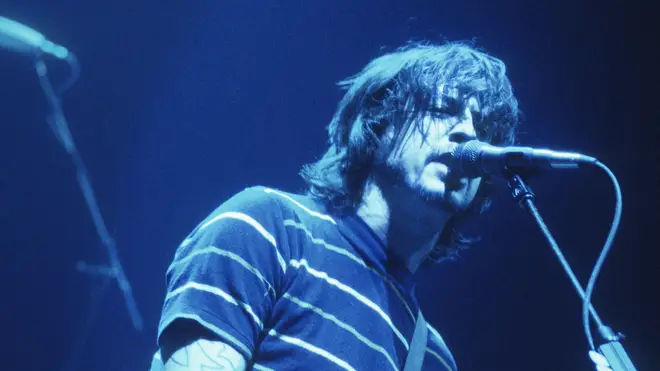 Foo Fighters' Dave Grohl performs in 2002