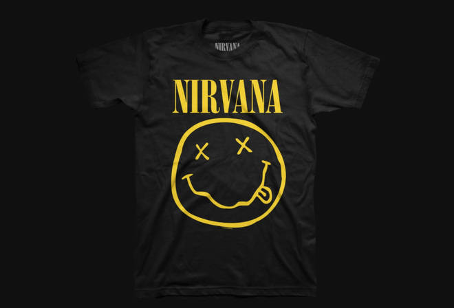 New NIRVANA Smiley Face Black Hoodie Kurt Cobain Rock Vintage S-3XL Black 