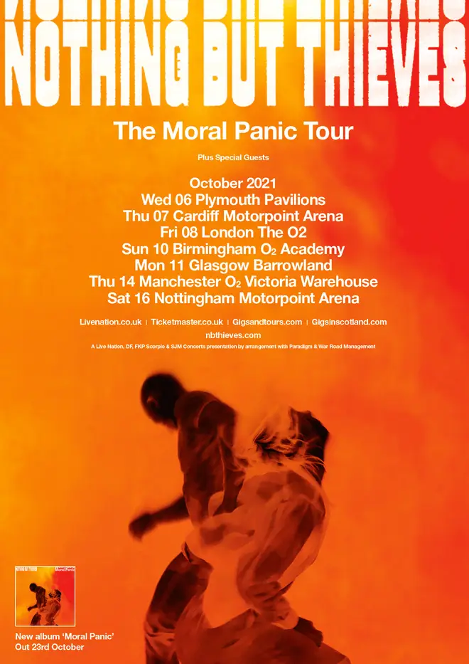 Nothing But Thieves The Moral Panic Tour dates 2021