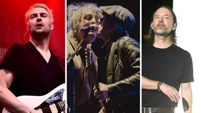 Courteeners' Liam Fray, The Libertines Pete Doherty and Carl Barat and Radiohead's Thom Yorke