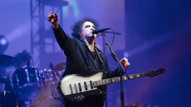 Robert Smith of The Cure performs at Glastonbury Festival 2019