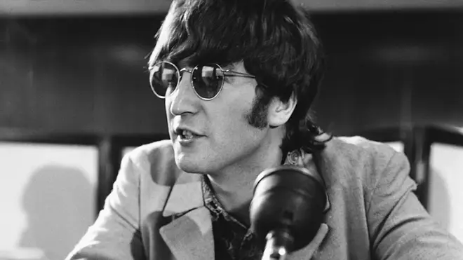 John Lennon at a press conference in June 1966