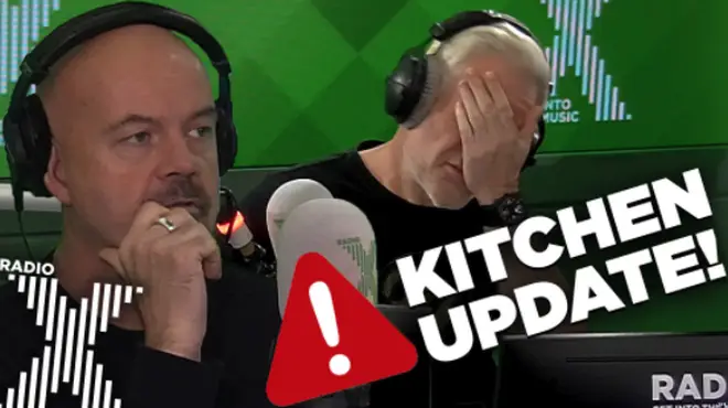 Chris Moyles has a kitchen update and it's not good